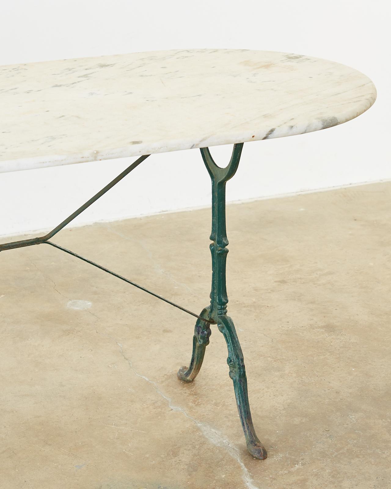 19th Century French Marble Garden Bistro Dining Table 3