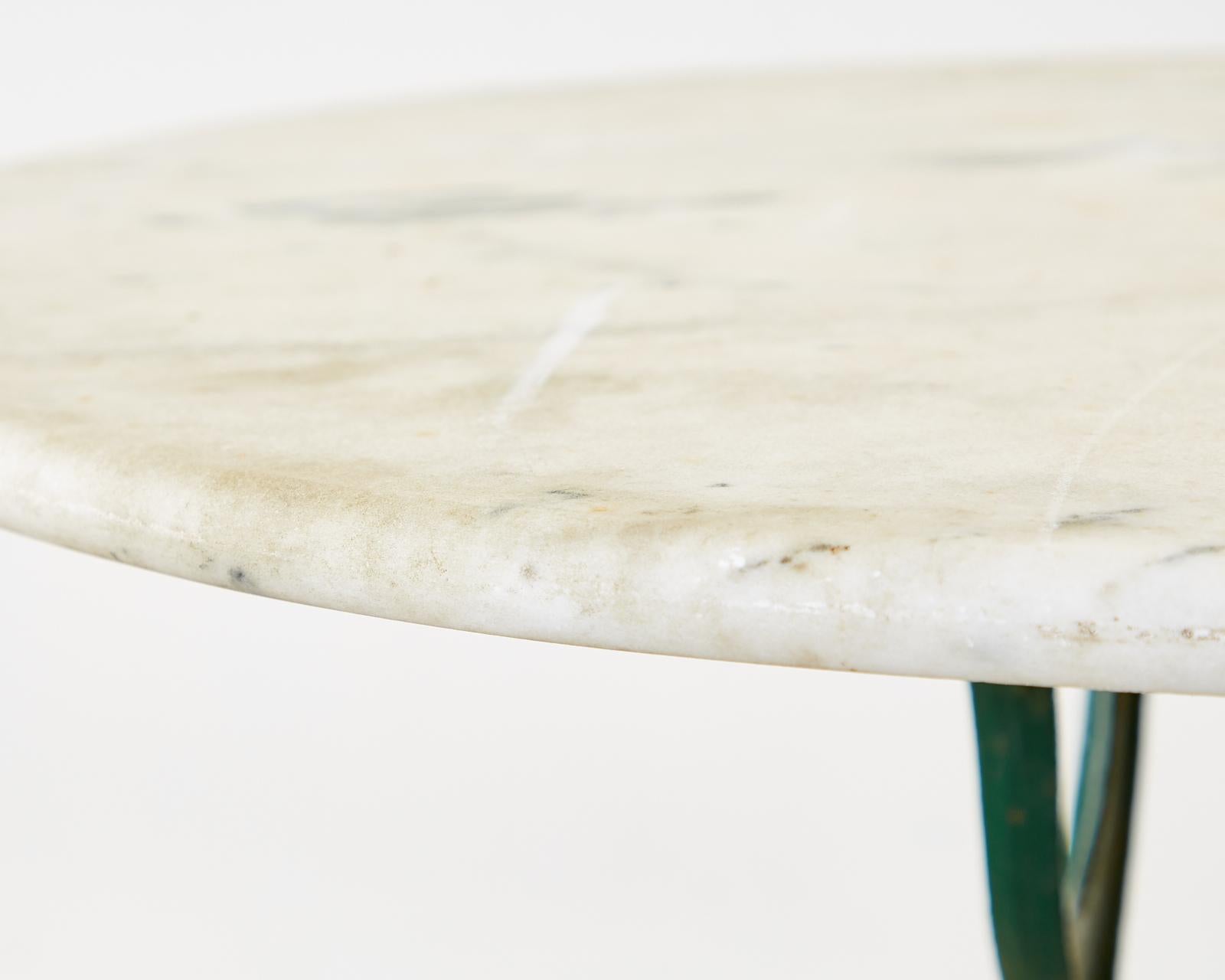 19th Century French Marble Garden Bistro Dining Table 9