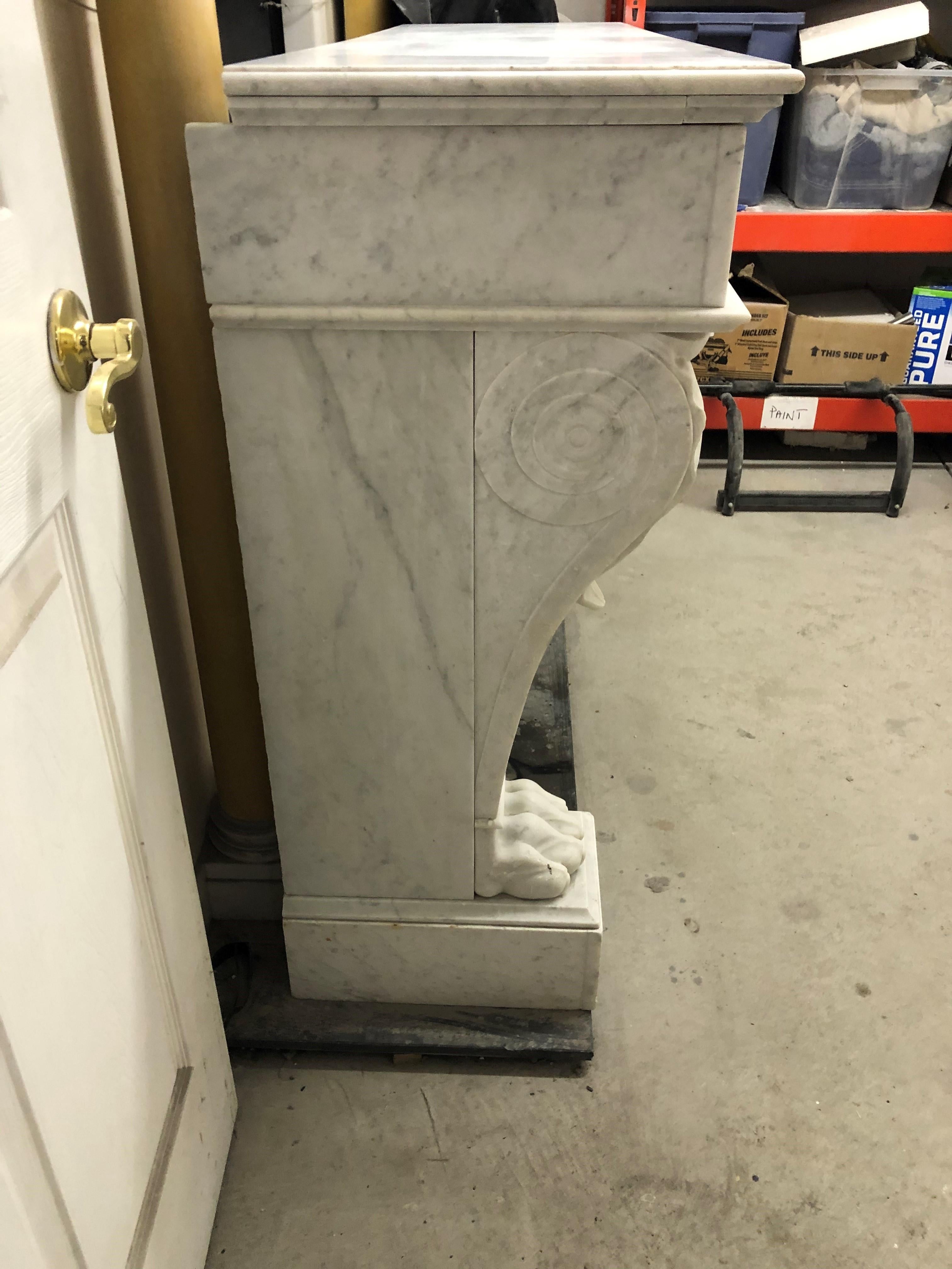 19th Century French Marble Mantle 1