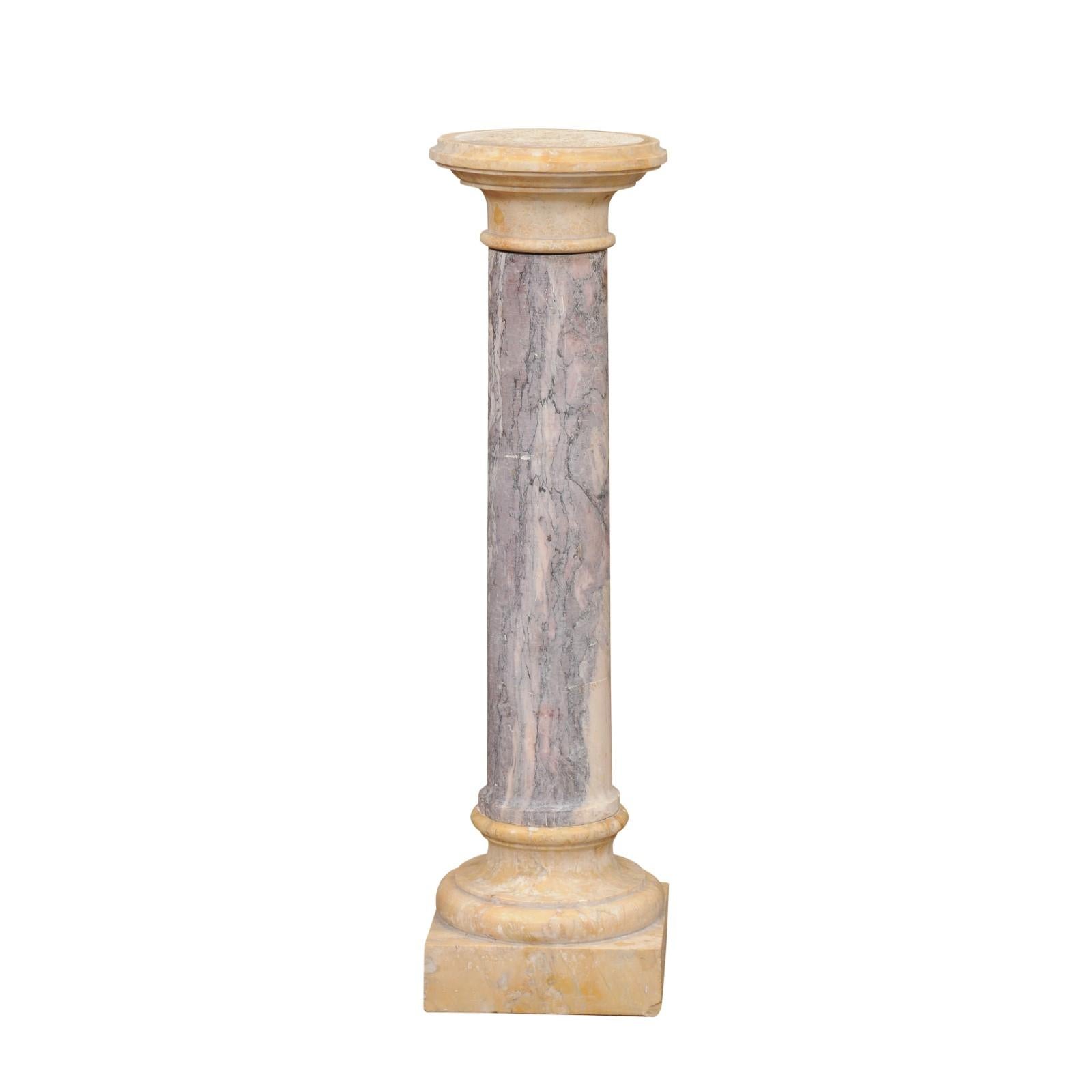 19th Century French Marble Pedestal In Good Condition For Sale In Atlanta, GA