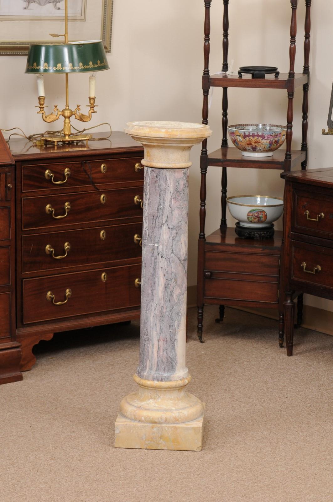 19th Century French Marble Pedestal For Sale 1