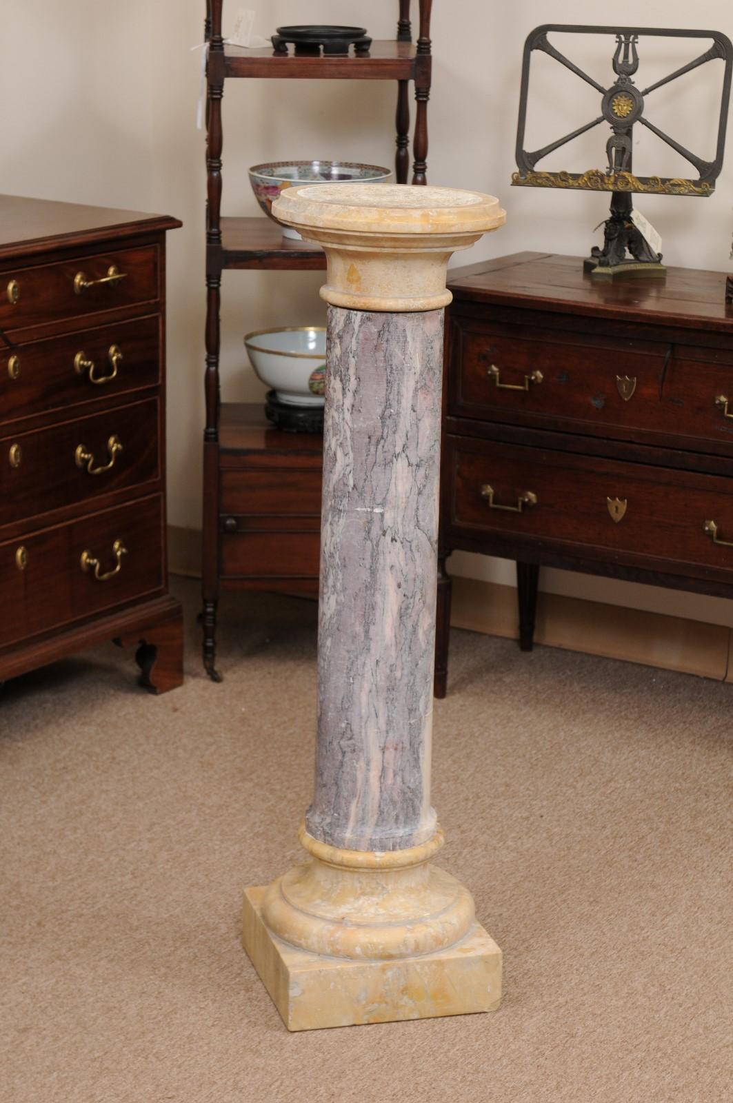19th Century French Marble Pedestal For Sale 4