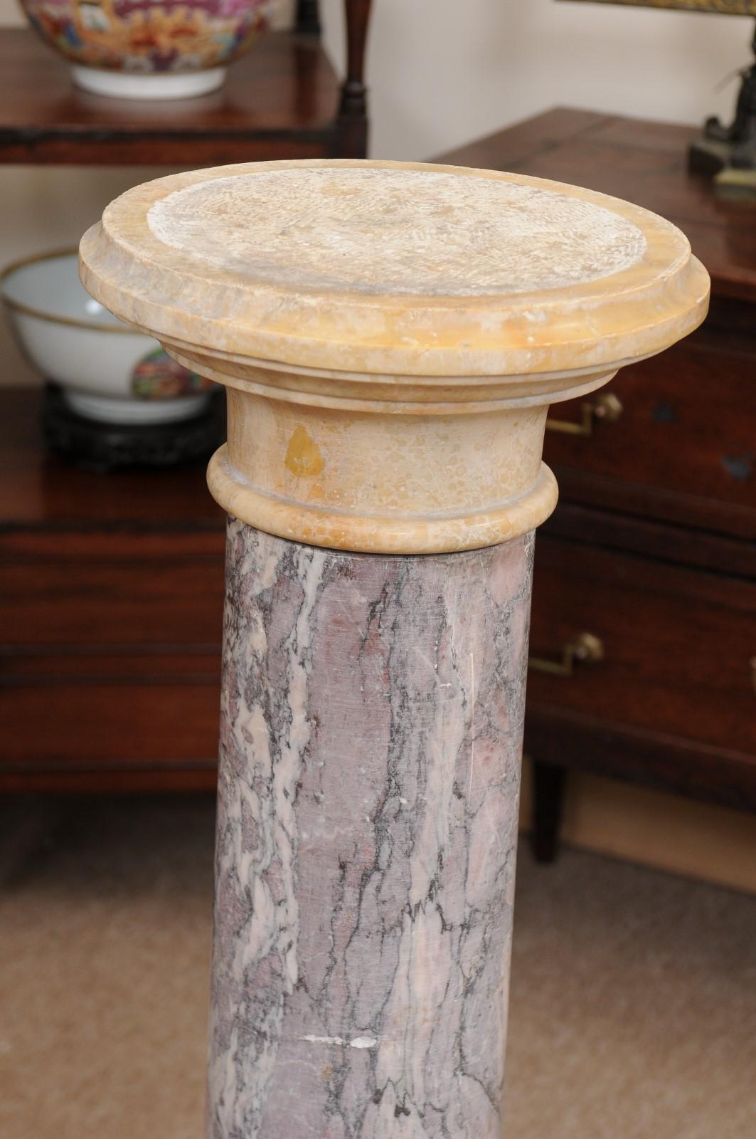19th Century French Marble Pedestal For Sale 5