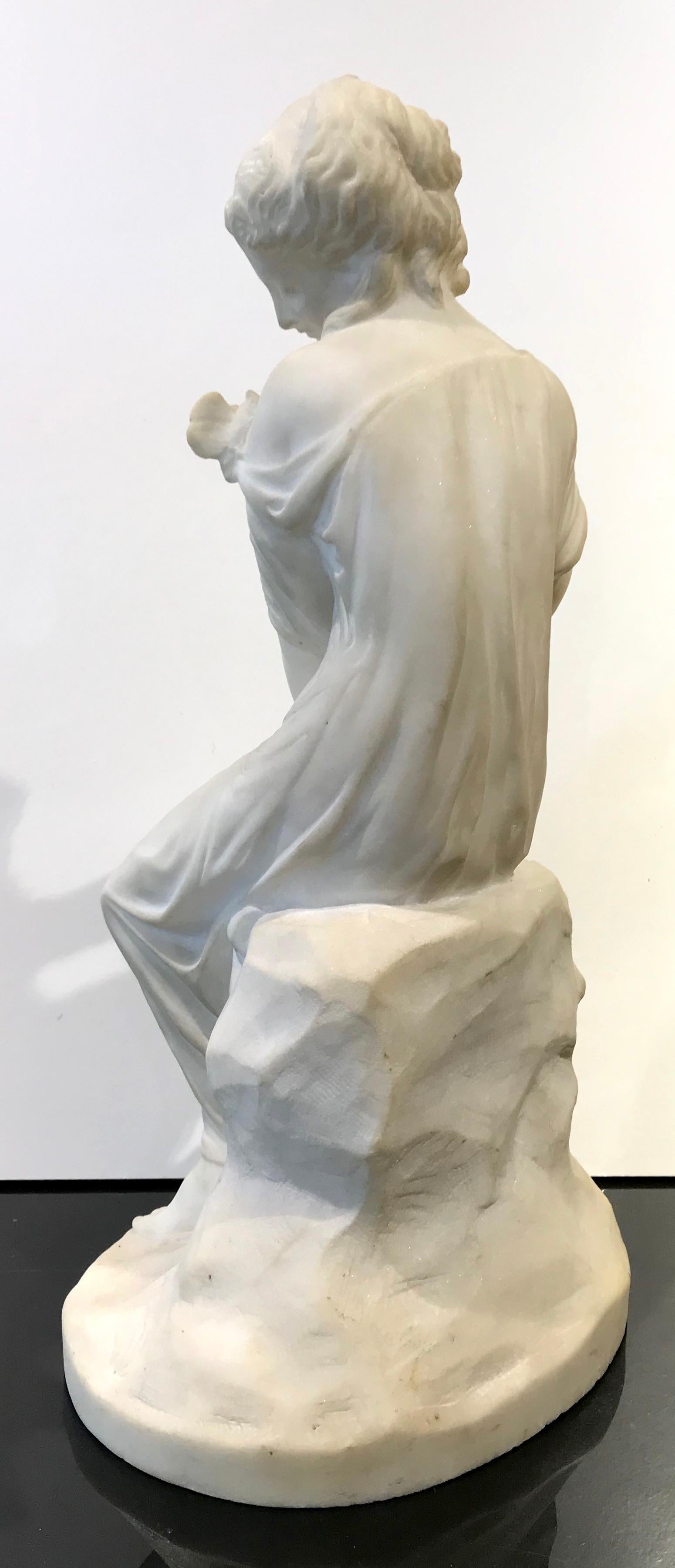 19th Century French Marble Sculpture of Psyche by James Pradier Signed 4