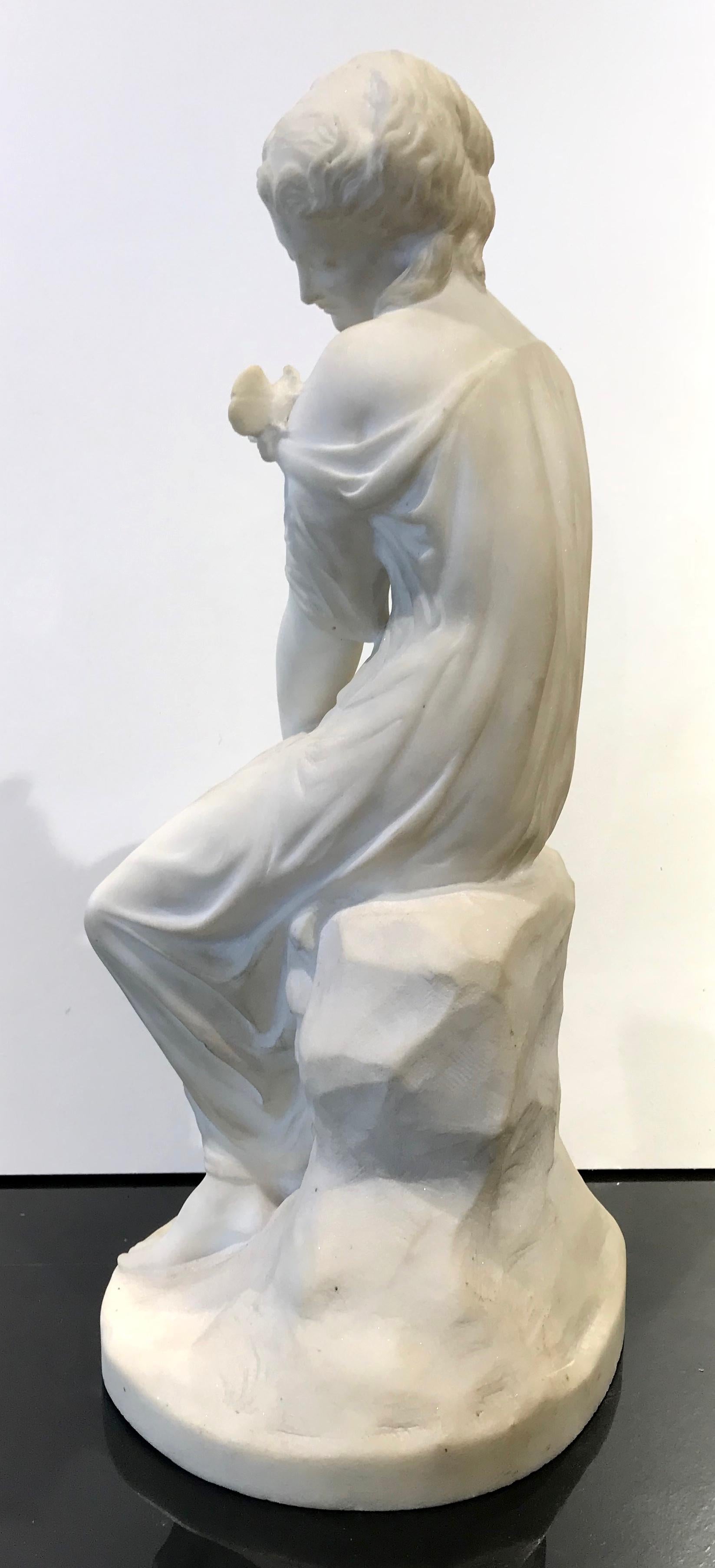 19th Century French Marble Sculpture of Psyche by James Pradier Signed 5