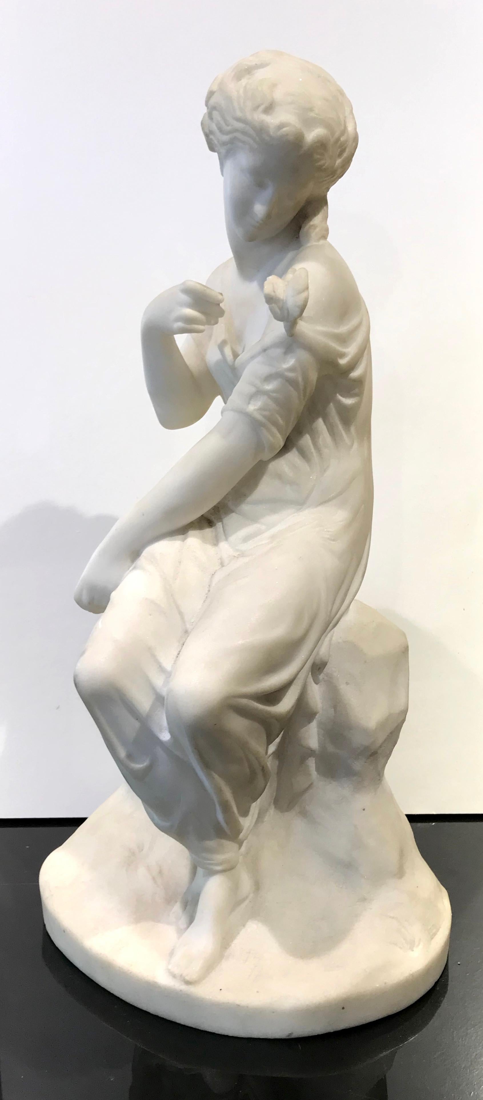 19th Century French Marble Sculpture of Psyche by James Pradier Signed 7