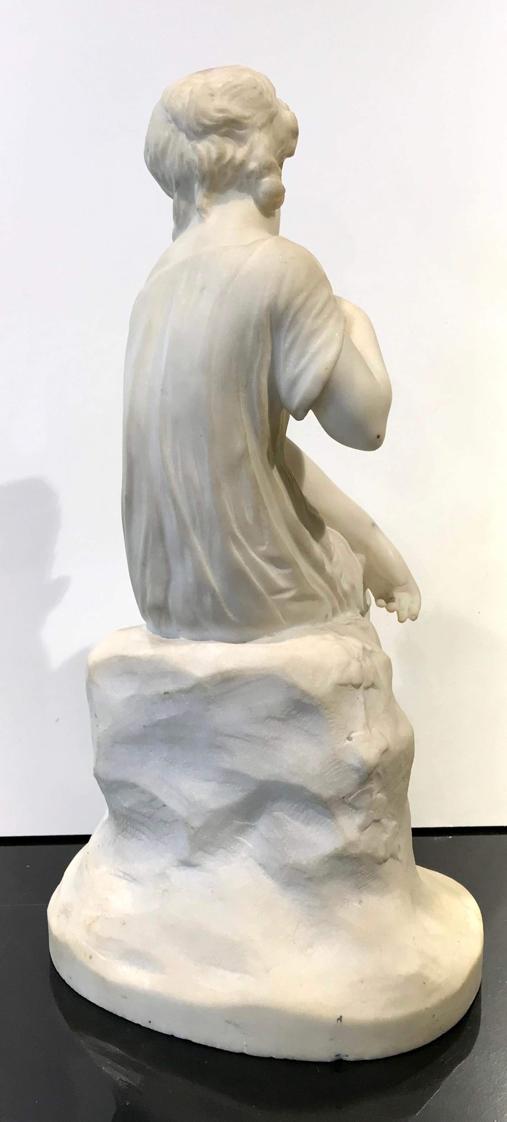 19th Century French Marble Sculpture of Psyche by James Pradier Signed 2