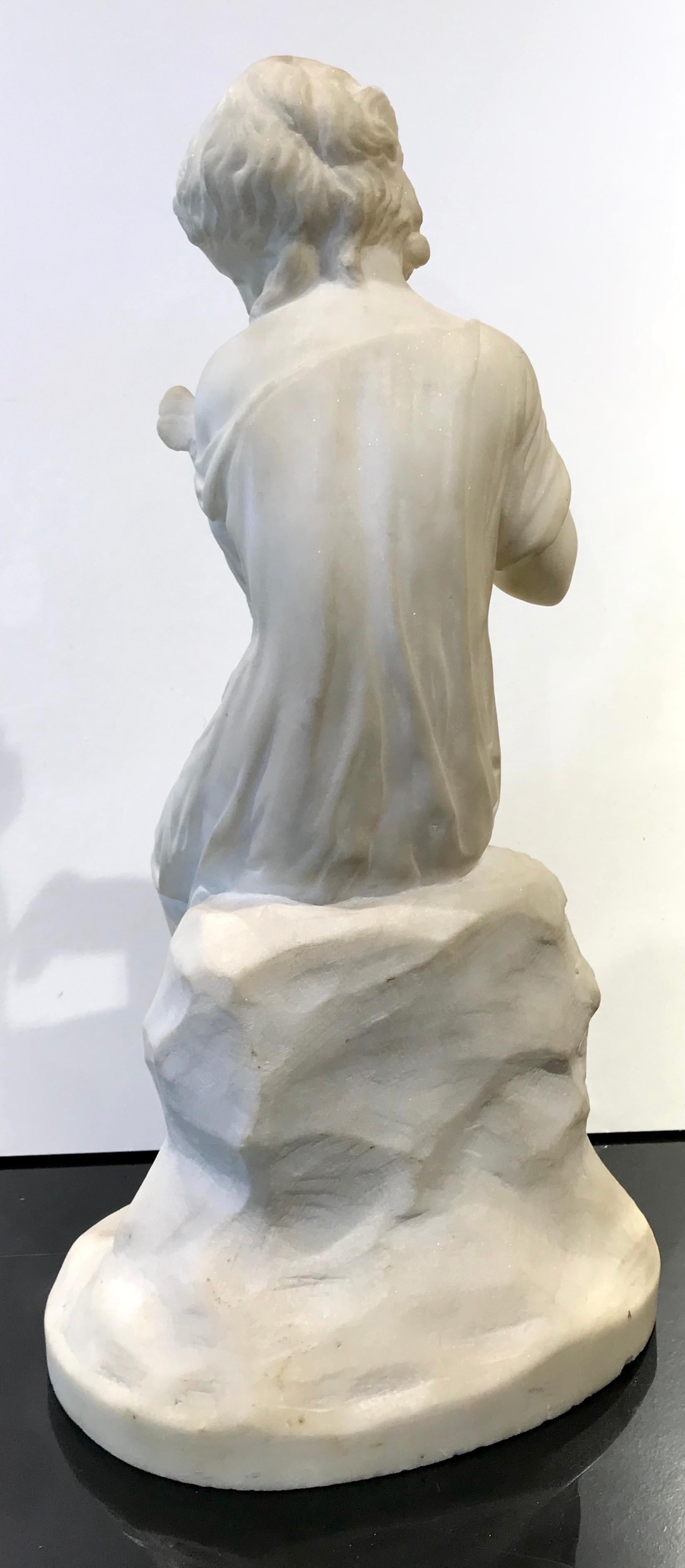 19th Century French Marble Sculpture of Psyche by James Pradier Signed 3