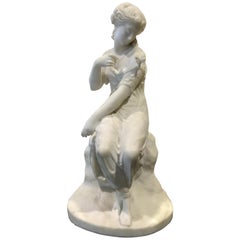 19th Century French Marble Sculpture of Psyche by James Pradier Signed