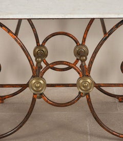 19th Century French Marble Top Butchers Table