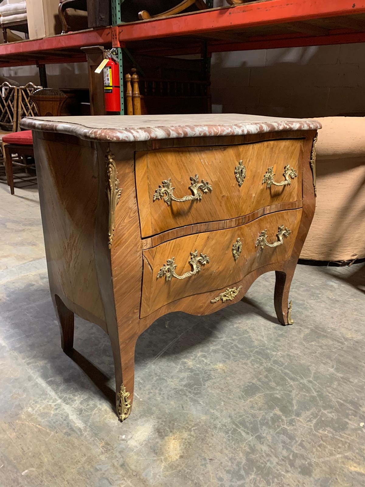 19th Century French Marble-Top Commode In Good Condition In Atlanta, GA