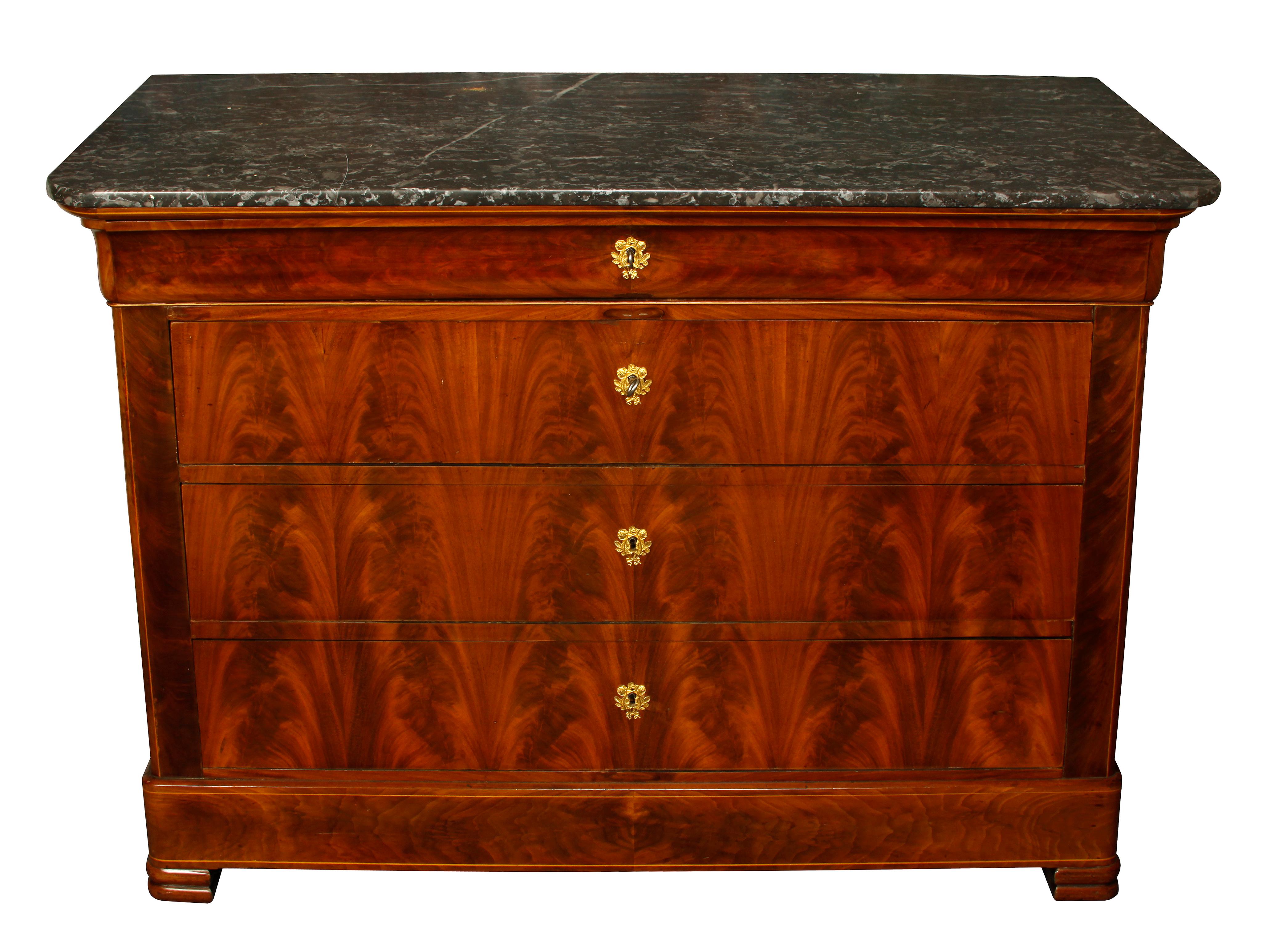 19th Century French Marble-Top Commode 1