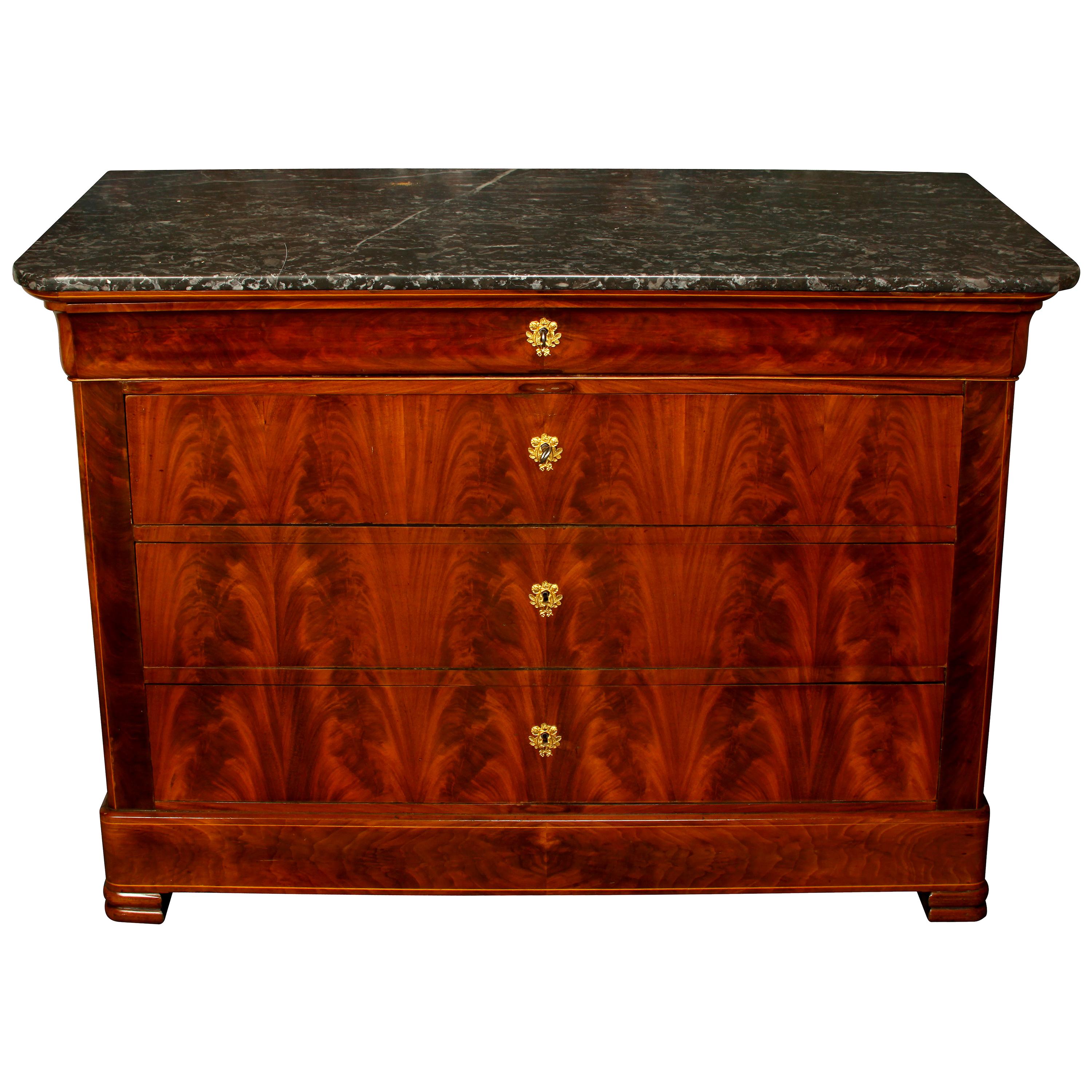 19th Century French Marble-Top Commode