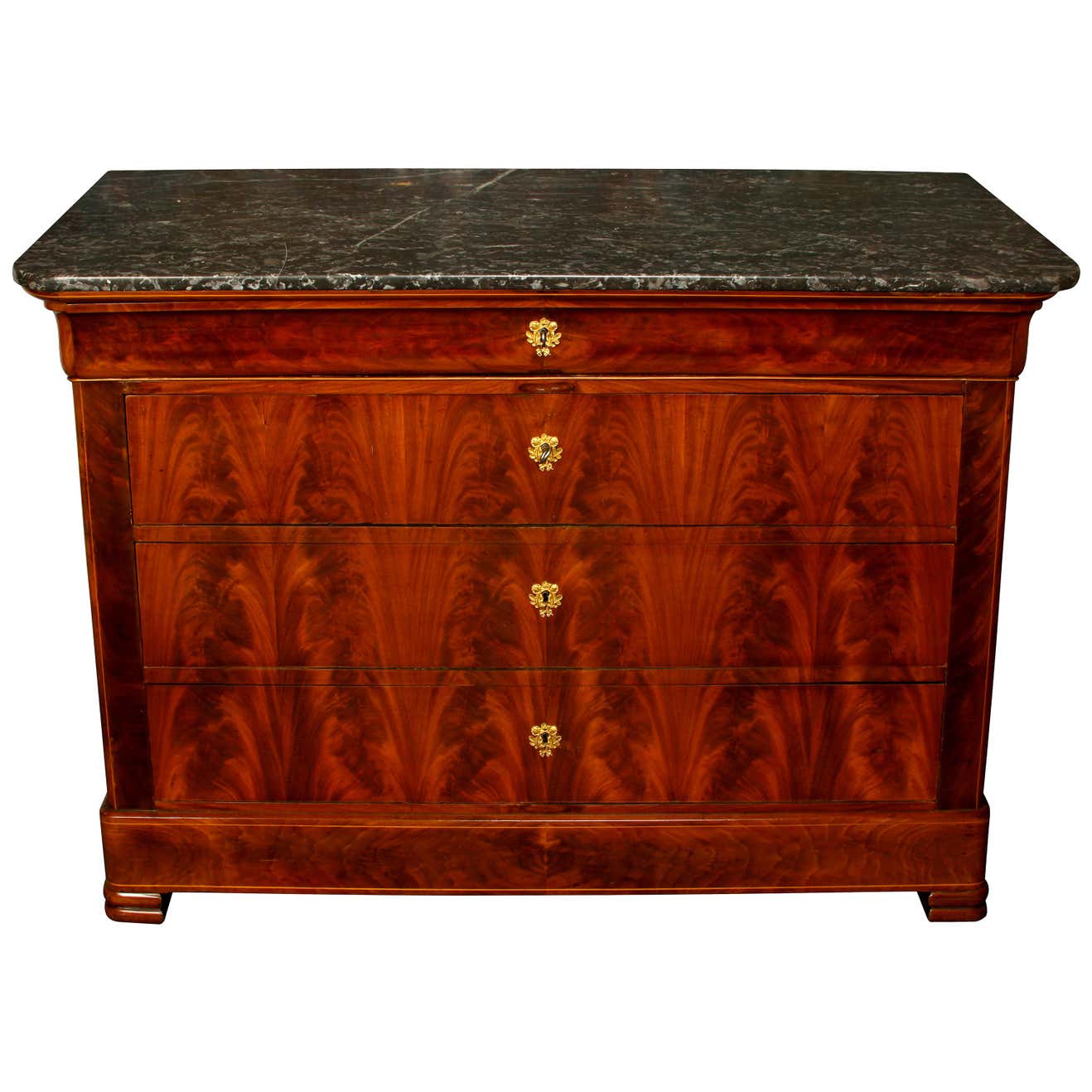 19th Century French Marble-Top Commode For Sale at 1stDibs