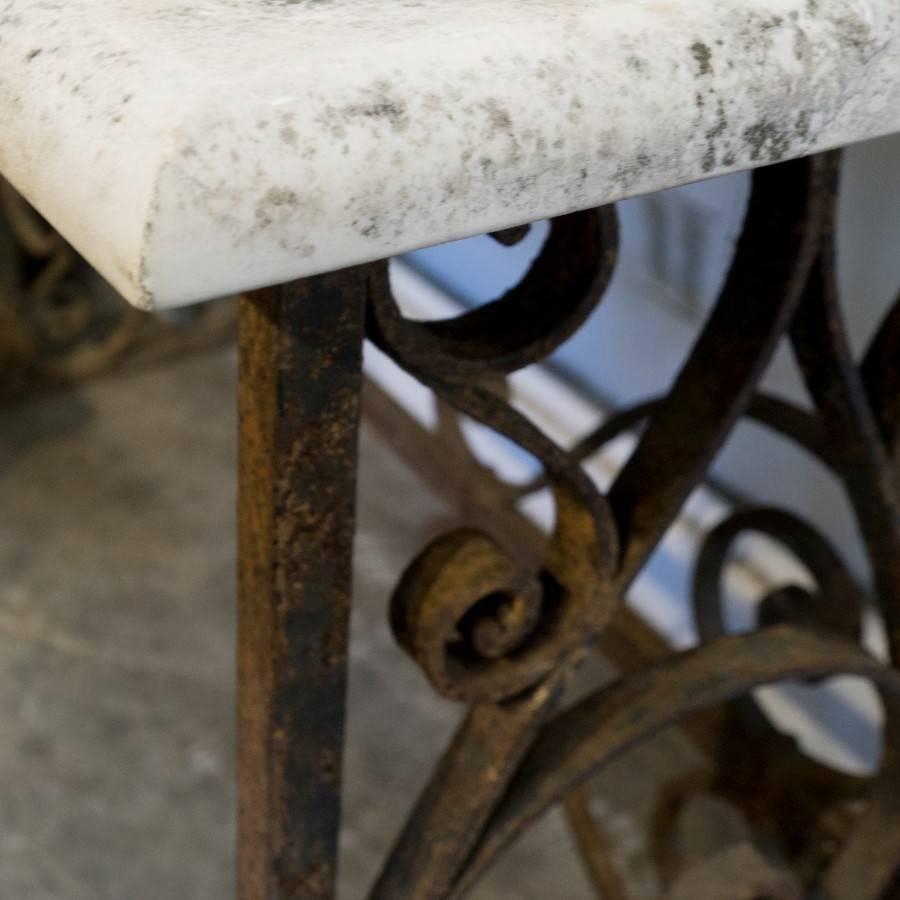 19th Century French Marble-Top Console Table 3