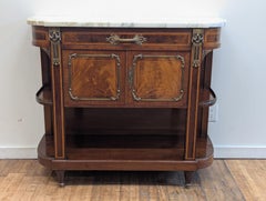 19th century French Marble Top Credenza Server Alexandre Hugnet