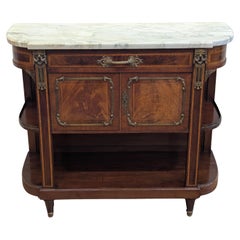 19th century French Marble Top Credenza Server Alexandre Hugnet