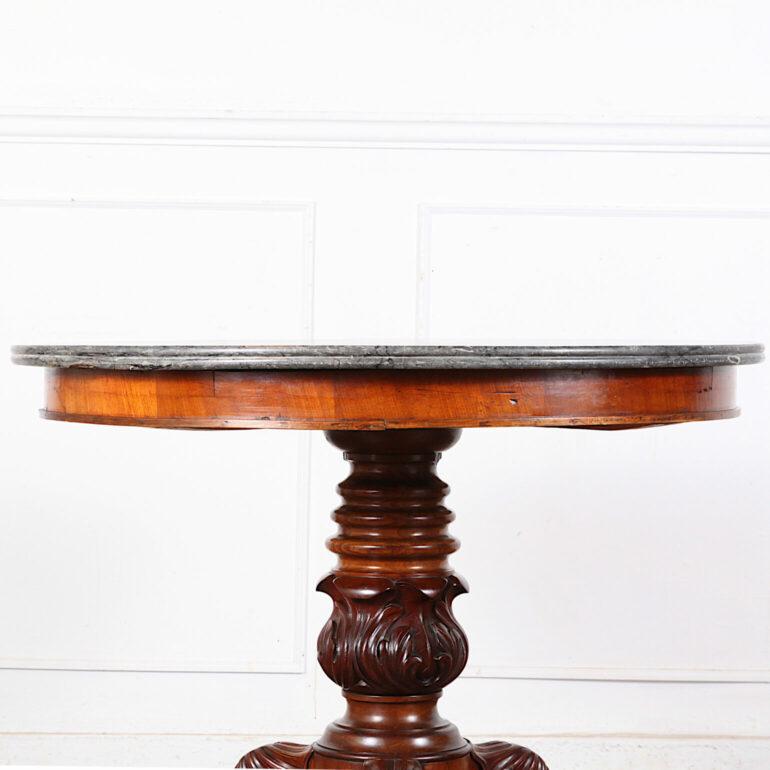 19th Century French Marble Top Gueridon Centre Table 3