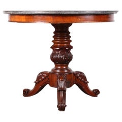 19th Century French Marble Top Gueridon Centre Table