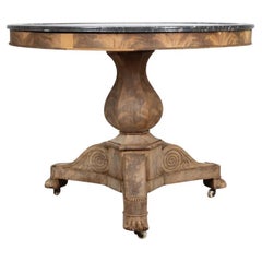 Antique 19th Century French Marble Top Gueridon