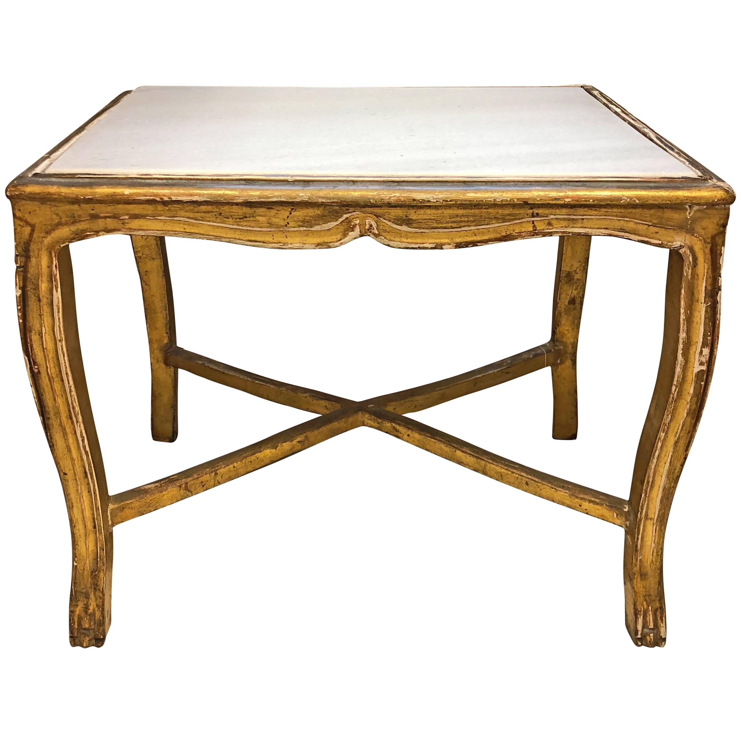 19th Century French Marble-Top Table For Sale