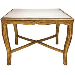 19th Century French Marble-Top Table