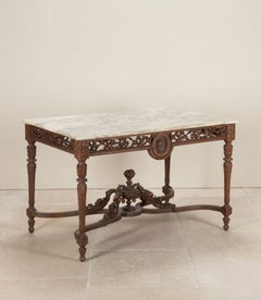 19th Century French Marble Topped Centre Table