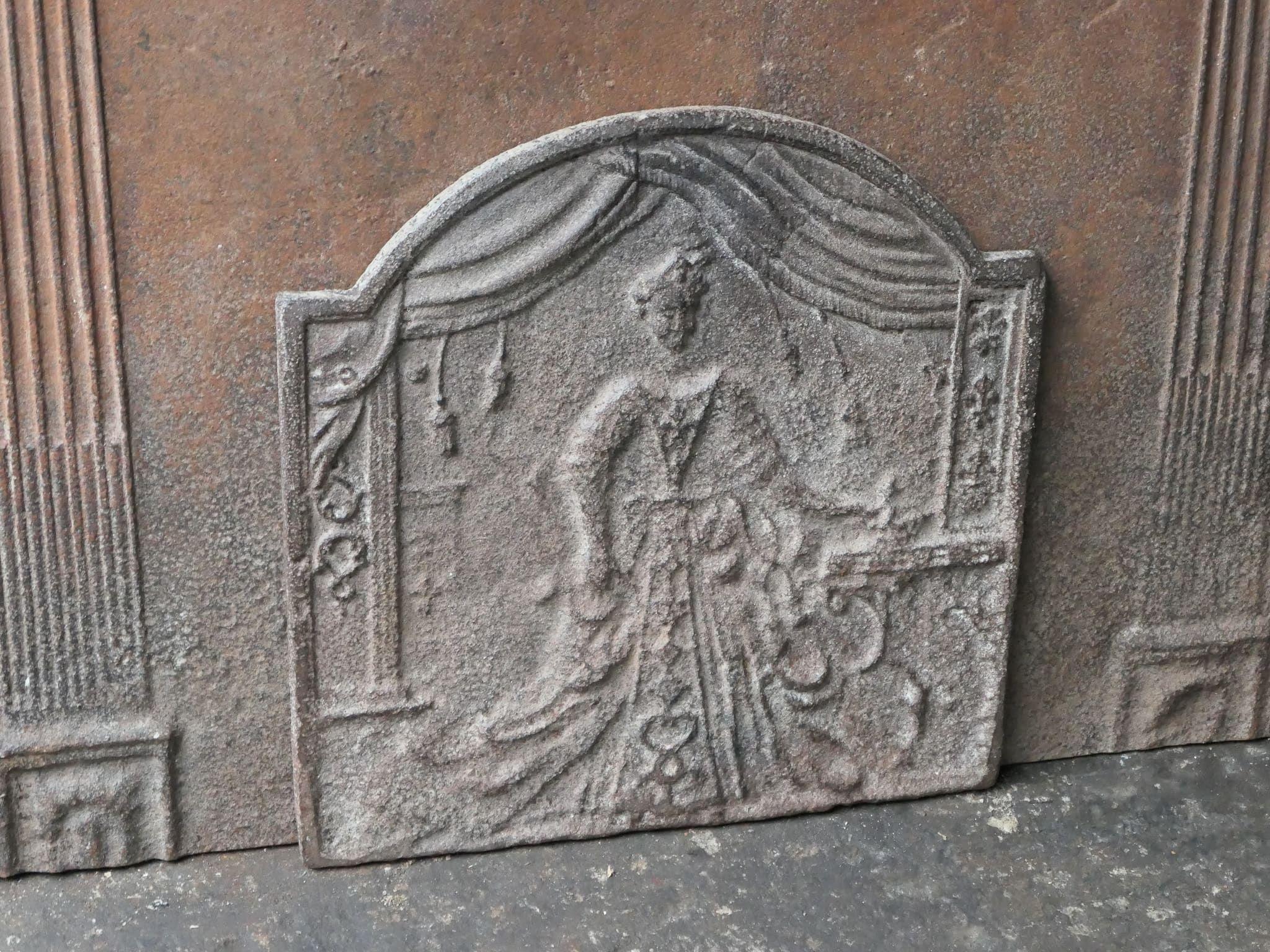 Spalliera del fuoco francese del XIX secolo 