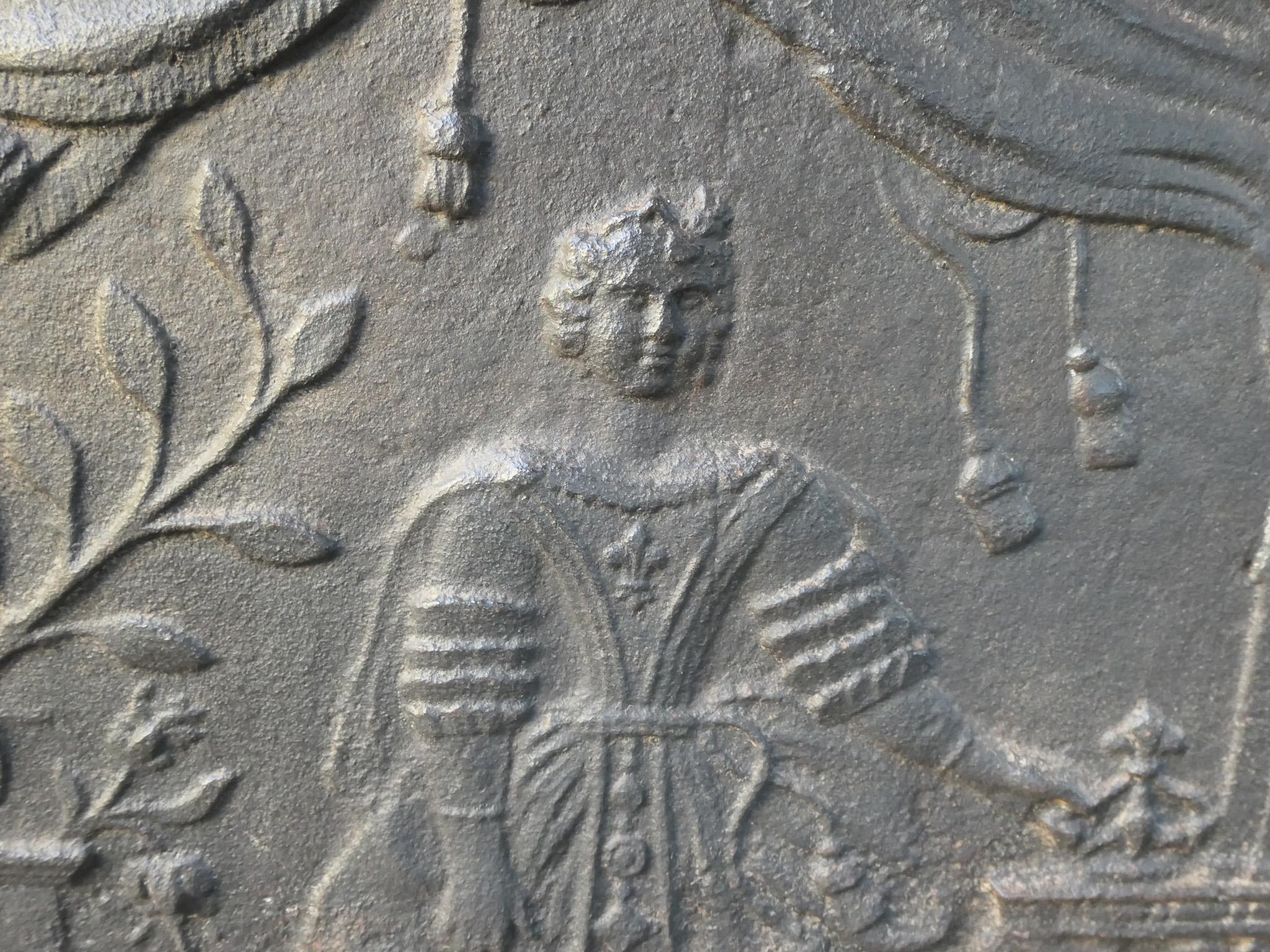 Spalliera del fuoco francese del XIX secolo 