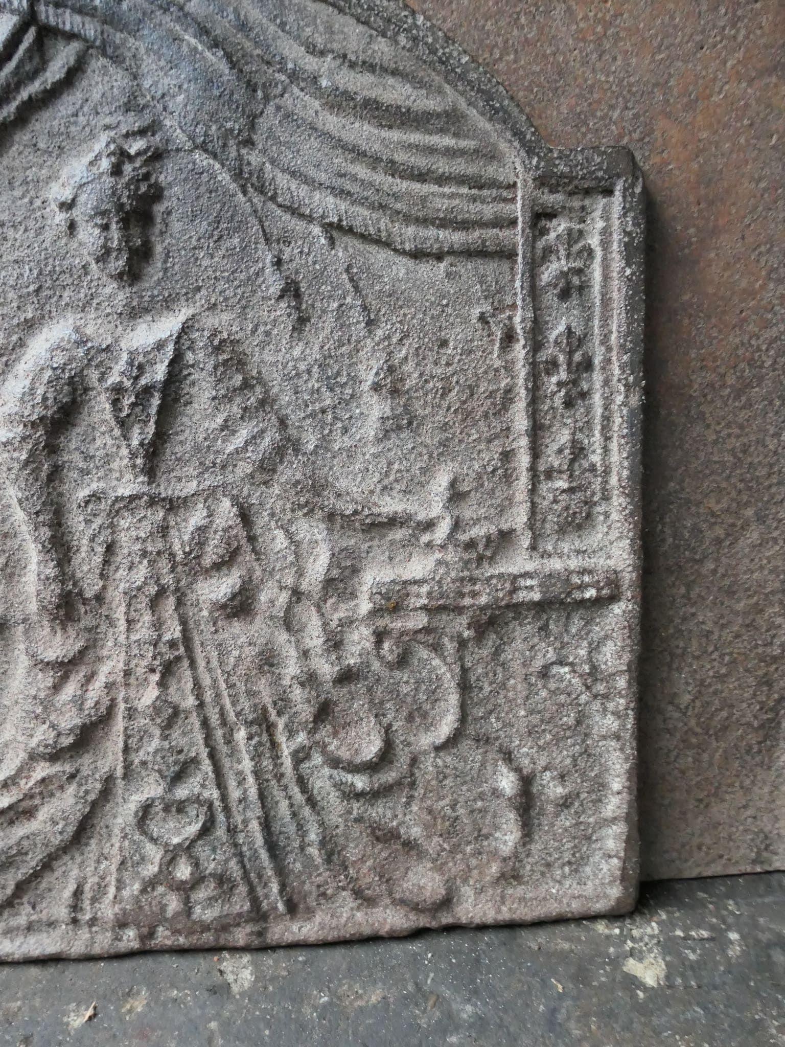 Spalliera del fuoco francese del XIX secolo 