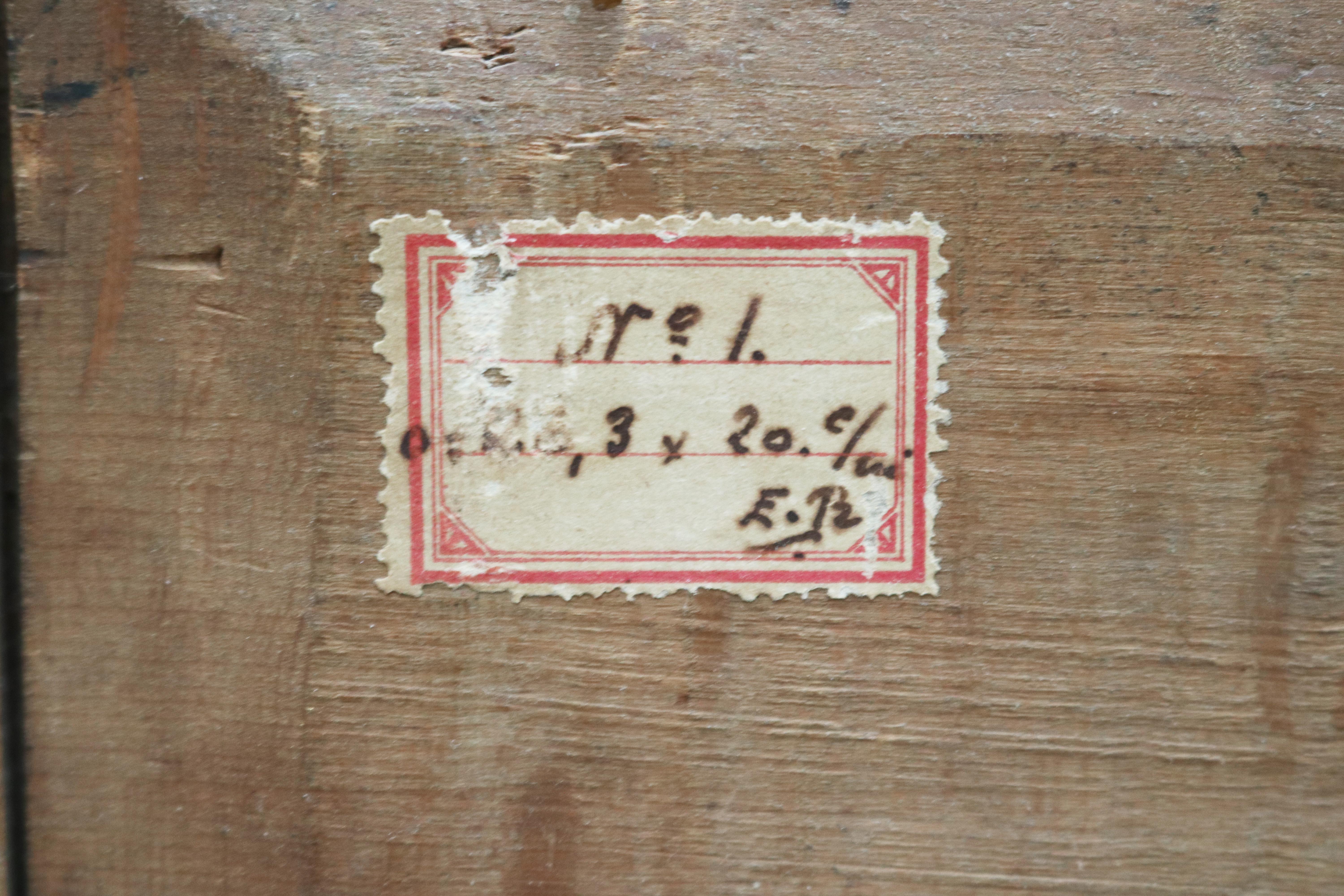XIXe siècle Peinture à l'huile sur bois du 19ème siècle représentant deux gallons, signée par la marine française en vente
