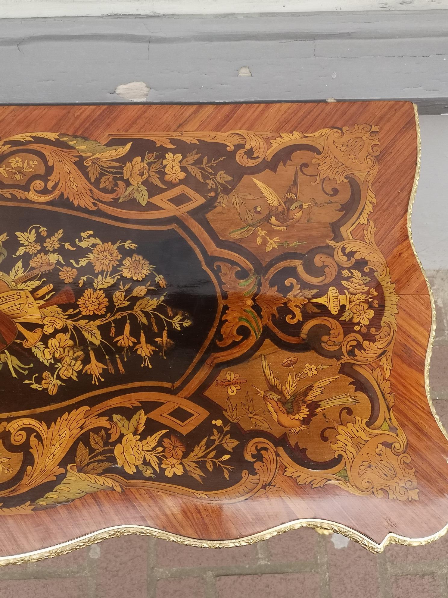 19th Century French Marquetry Card Table For Sale 4