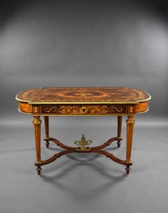 19th Century French Marquetry Centre Table