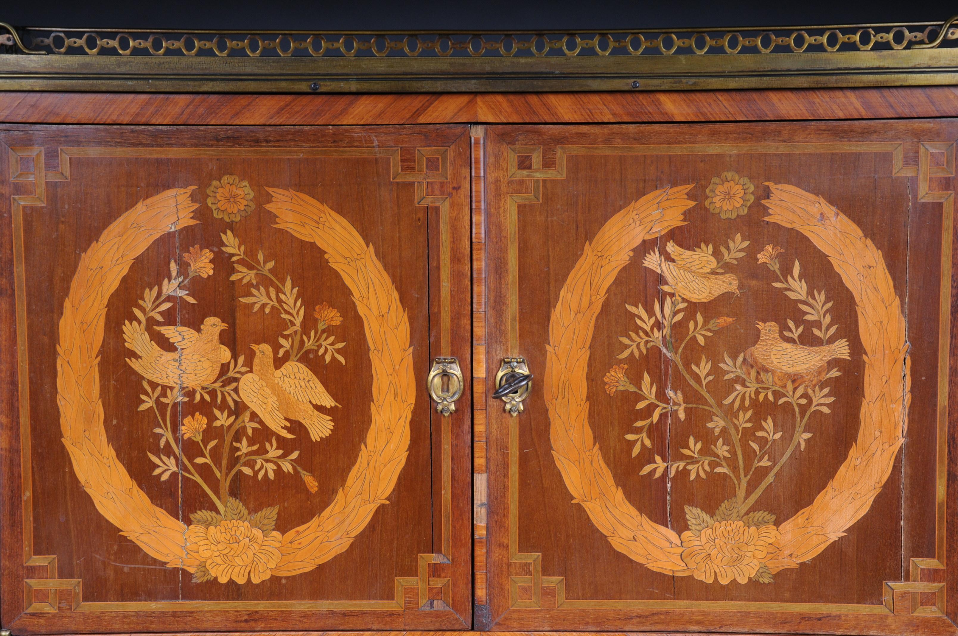 19th Century French Marquetry Dresser Transition, Napoleon III, circa 1870 6