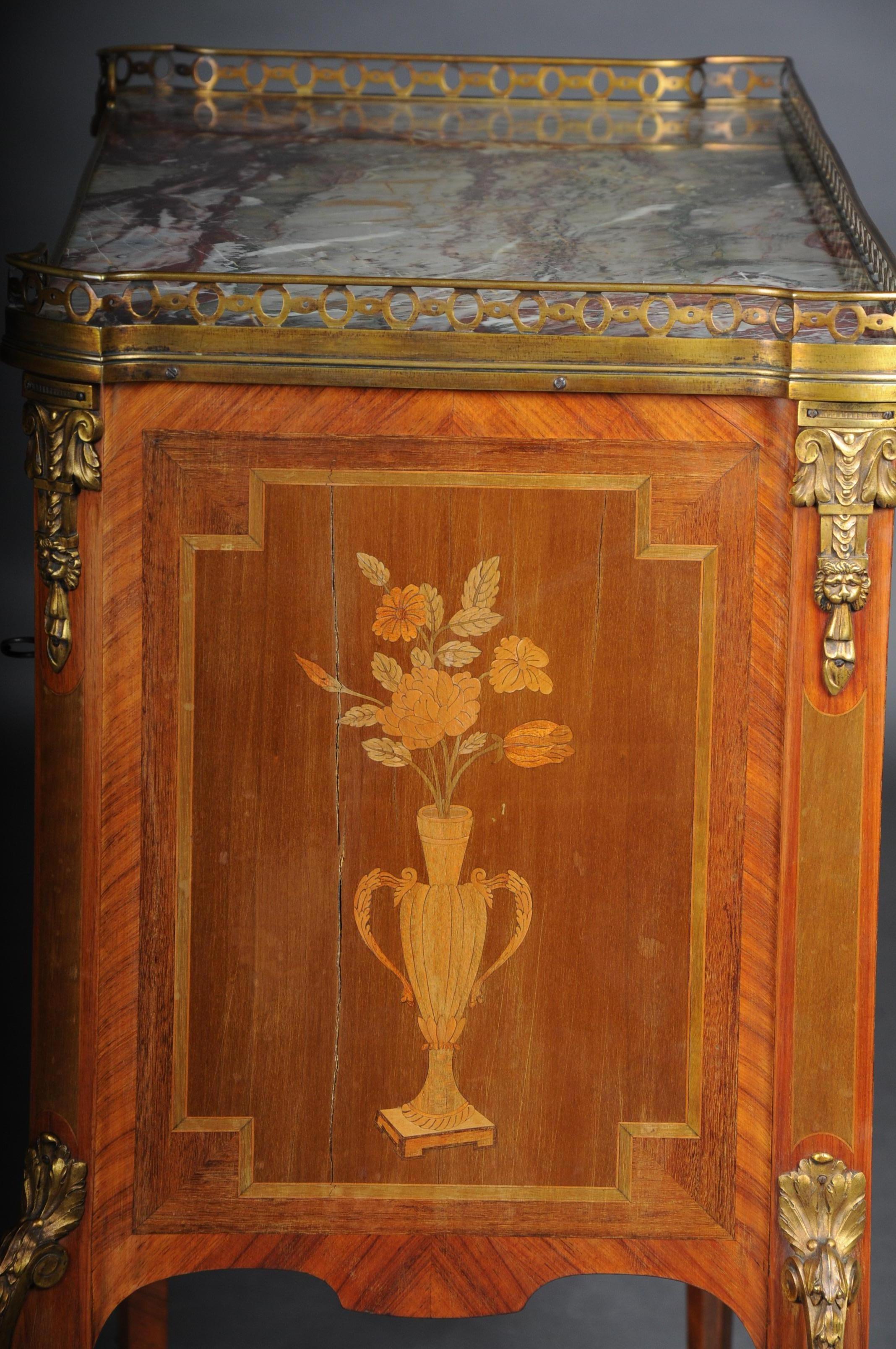 19th Century French Marquetry Dresser Transition, Napoleon III, circa 1870 For Sale 2