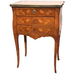 19th Century French Marquetry Inlaid Side Table