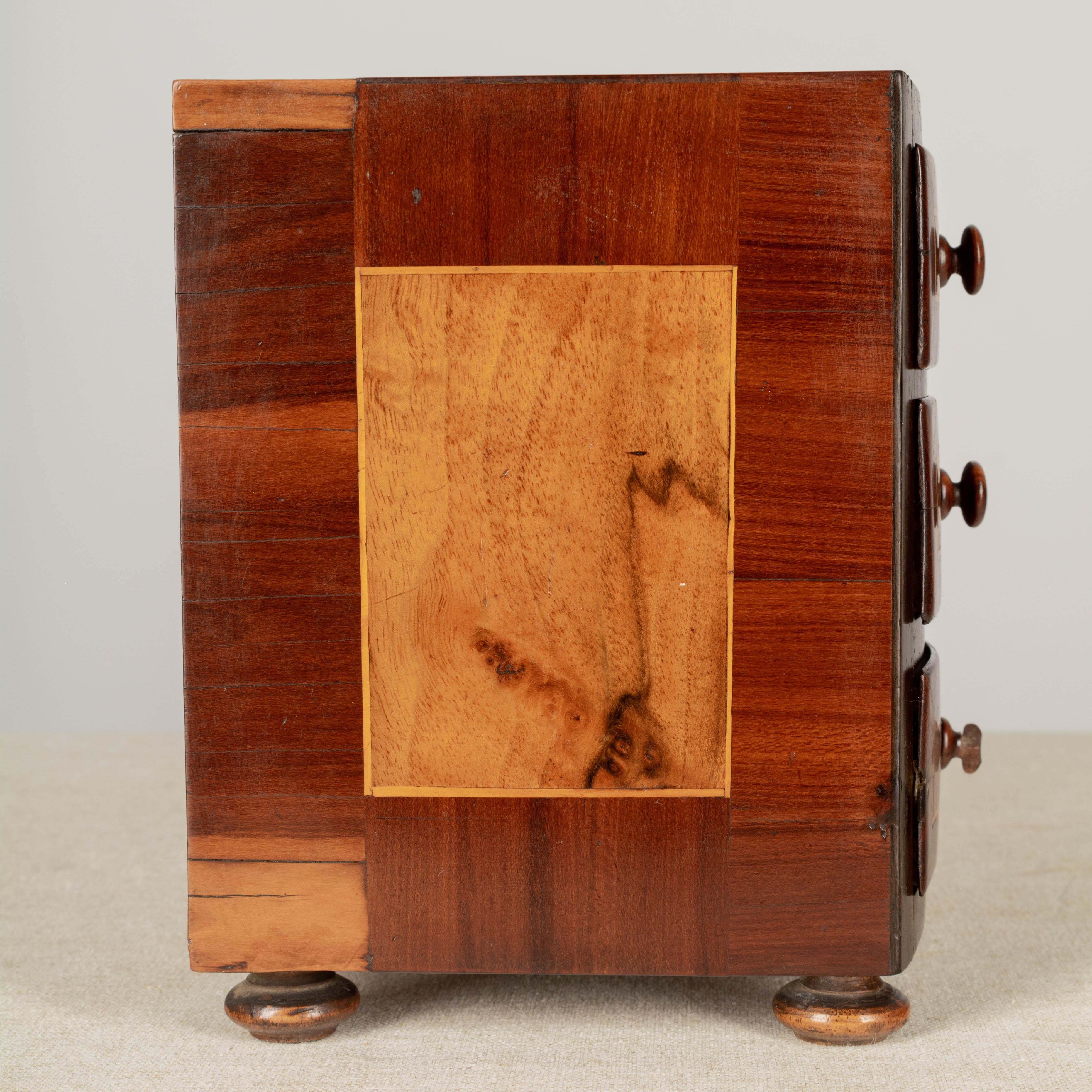 19th Century French Marquetry Miniature Sample Commode 3