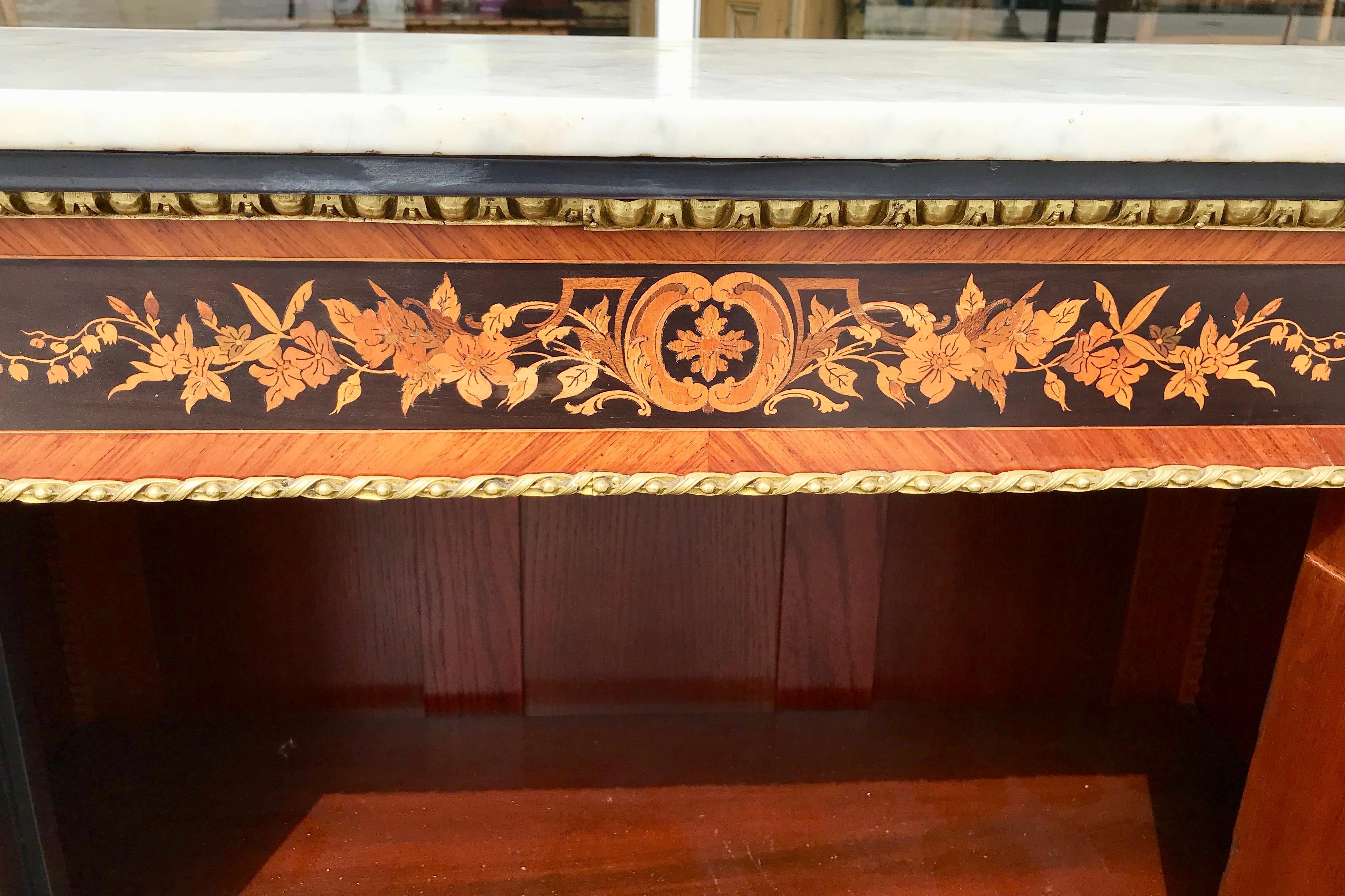 19th Century French Marquetry Side Cabinet 7