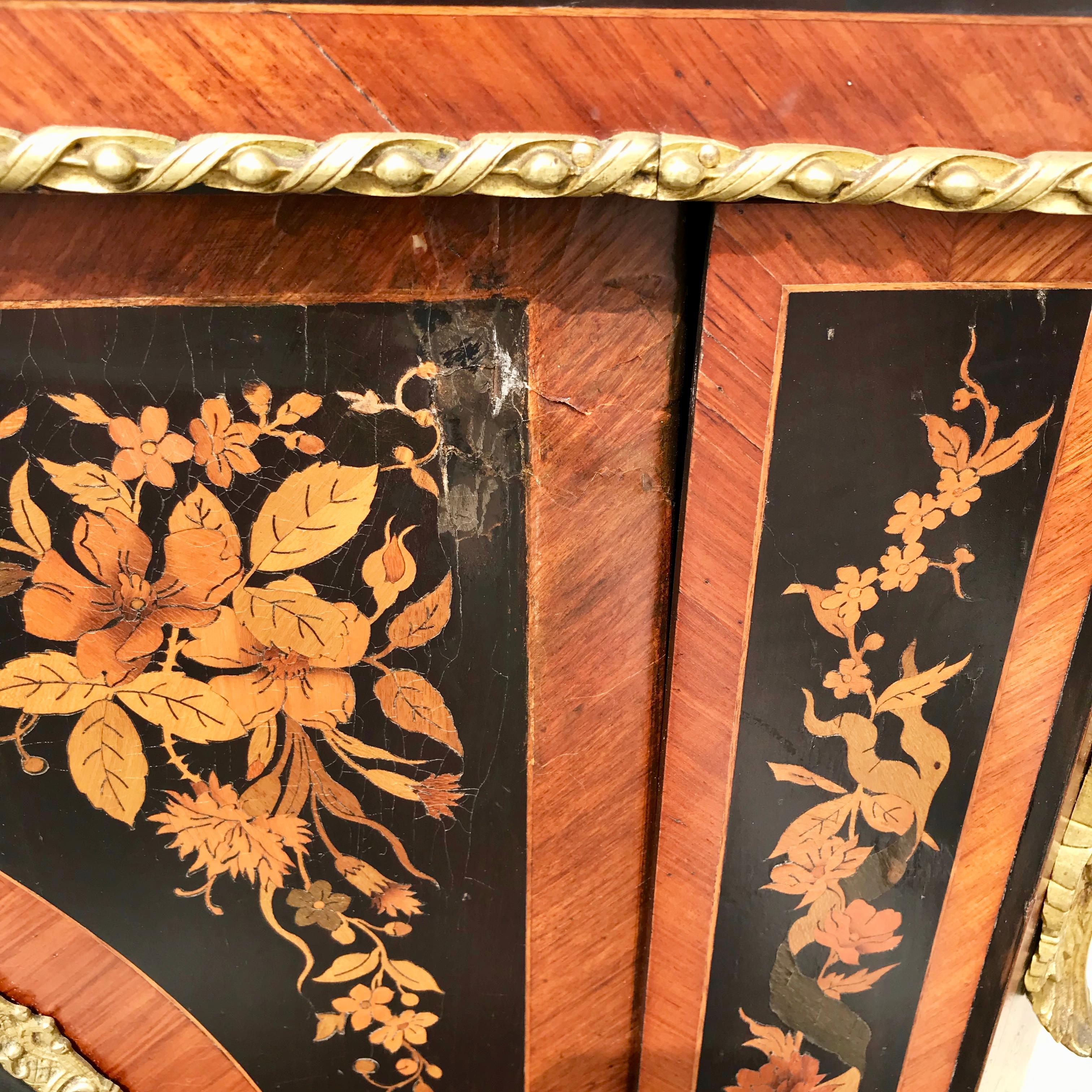 19th Century French Marquetry Side Cabinet 13