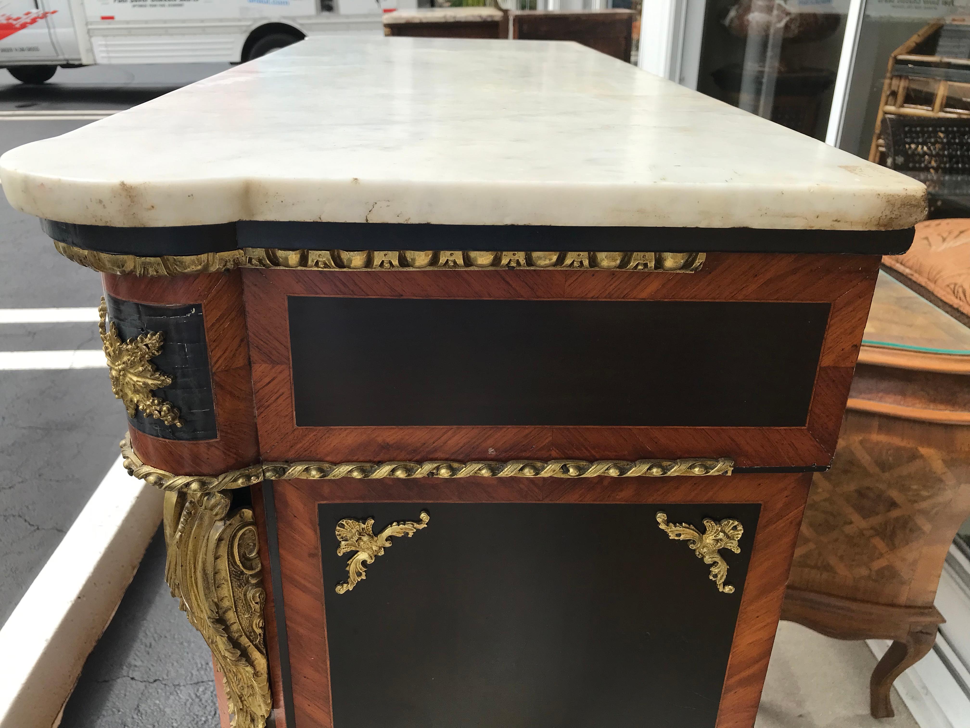19th Century French Marquetry Side Cabinet 4