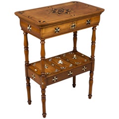 19th Century French Marquetry Work Table