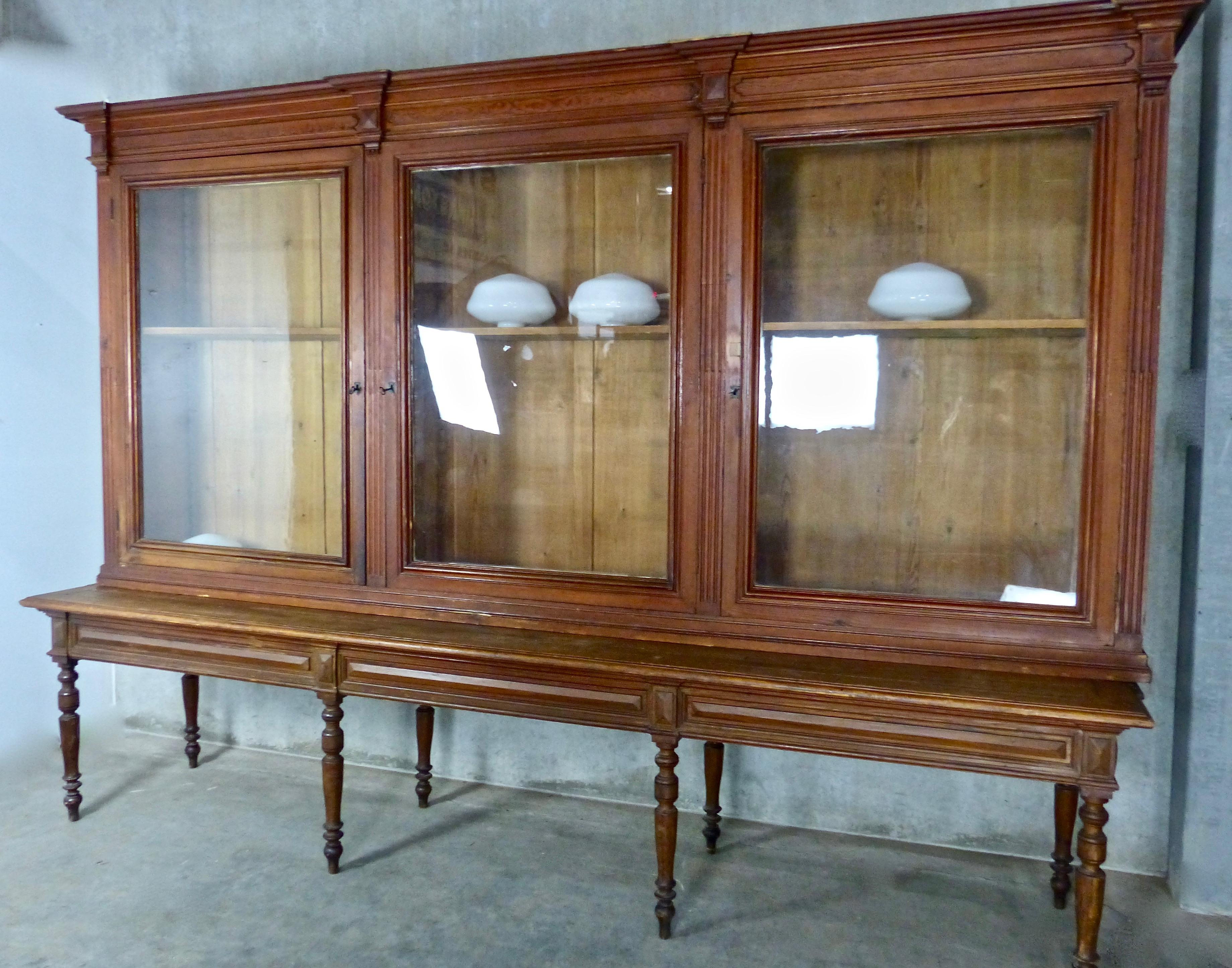 Late 19th Century 19th Century French Mercantile/Library Cabinet