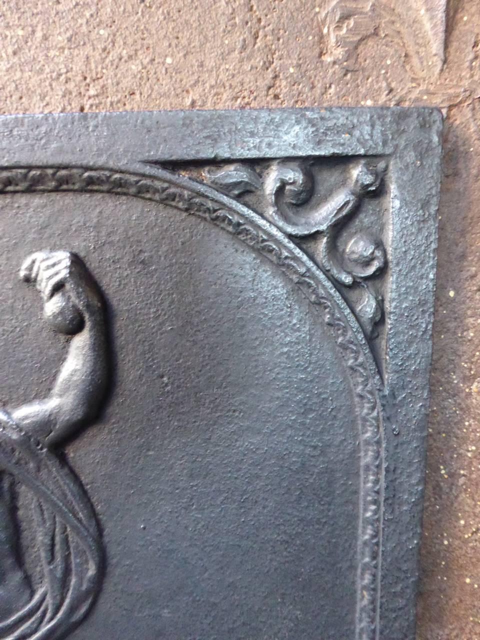 Französischer „Mercury“-Kaminschirm/Rückenplash aus dem 19. Jahrhundert im Zustand „Gut“ im Angebot in Amerongen, NL