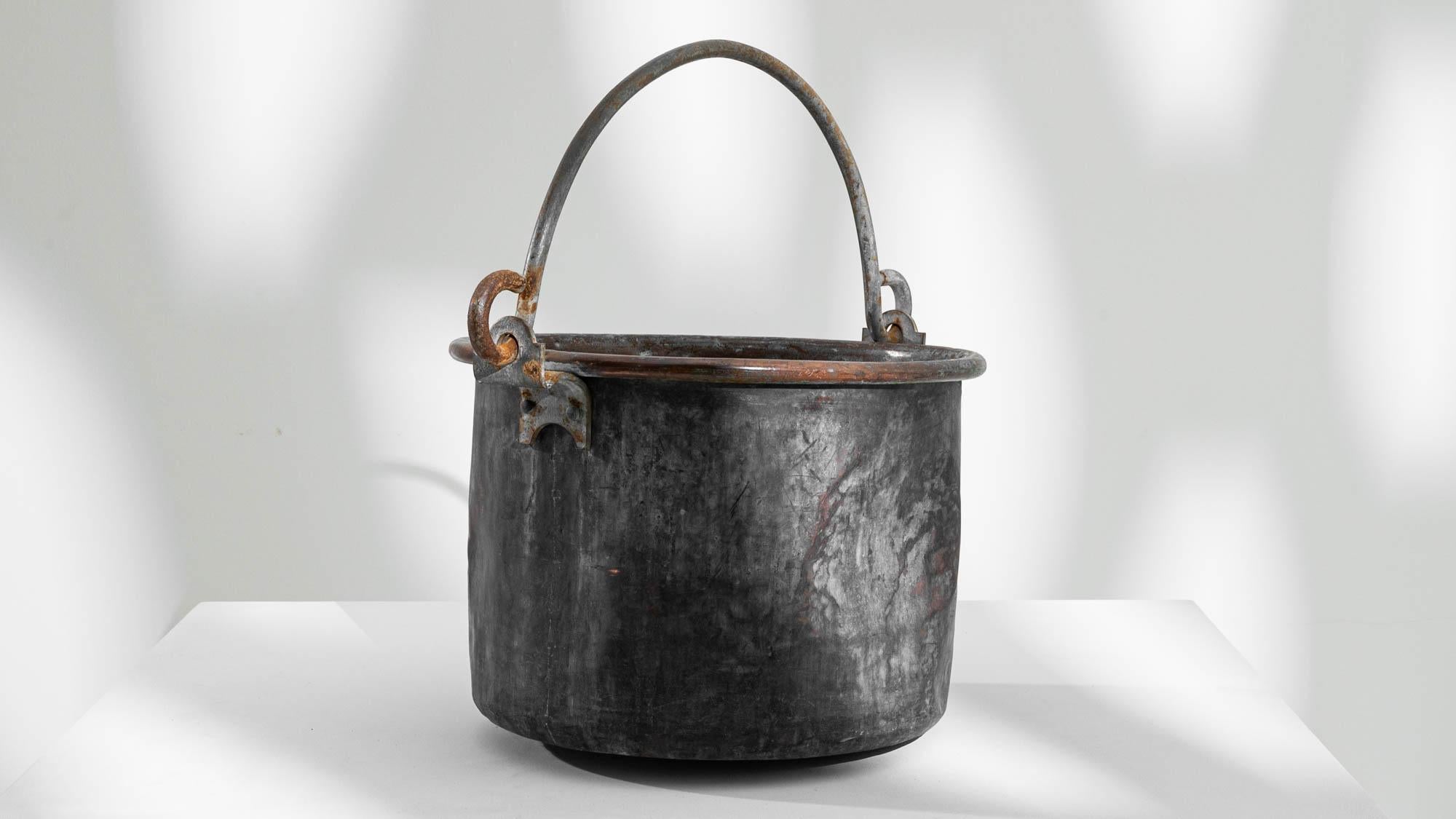 Métal Seau en métal français du 19ème siècle en vente