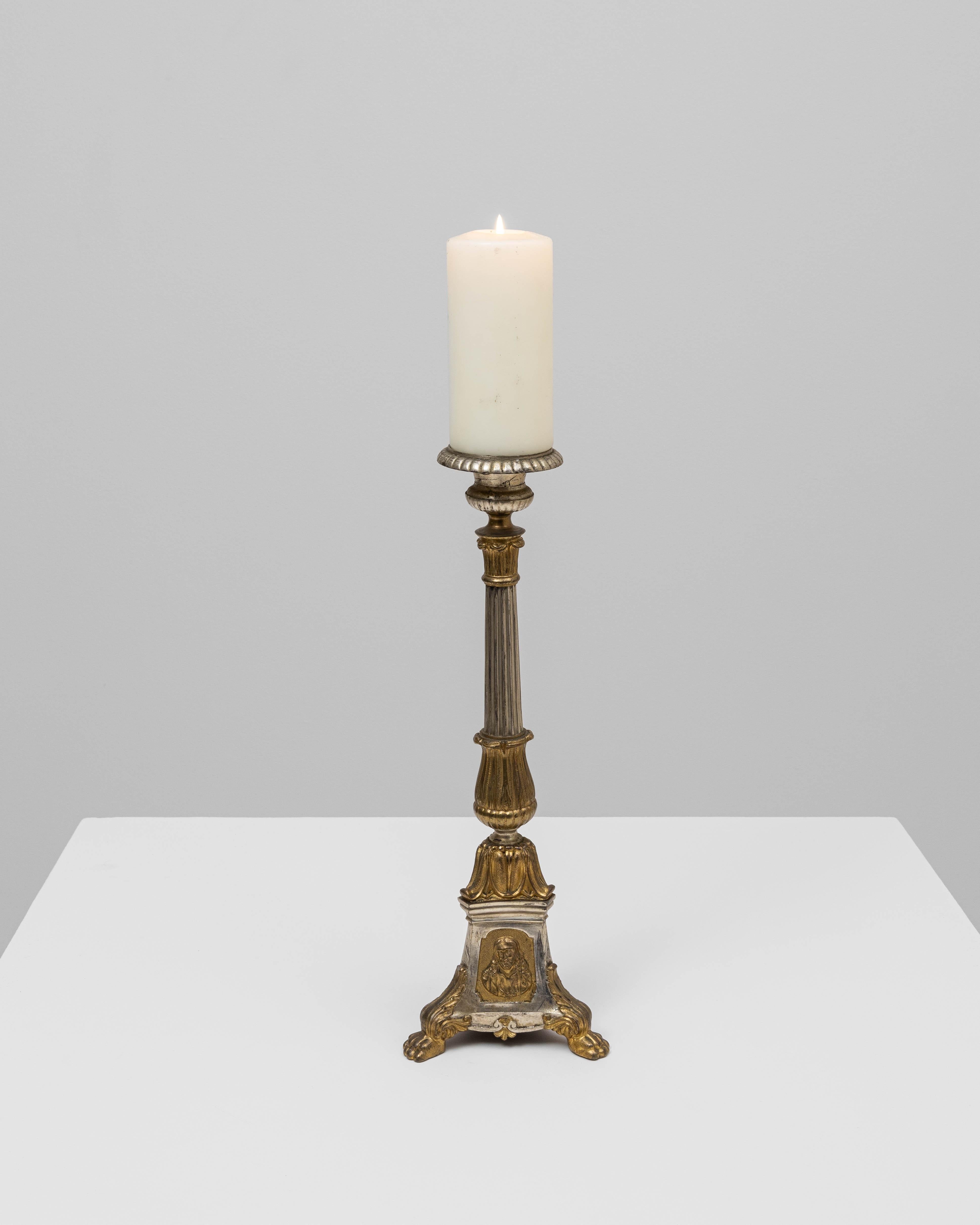 Francese Candeliere francese in metallo del XIX secolo in vendita