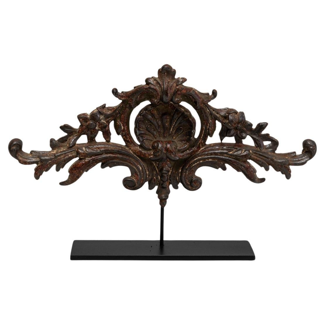 Decorazione francese del XIX secolo in metallo su supporto in vendita