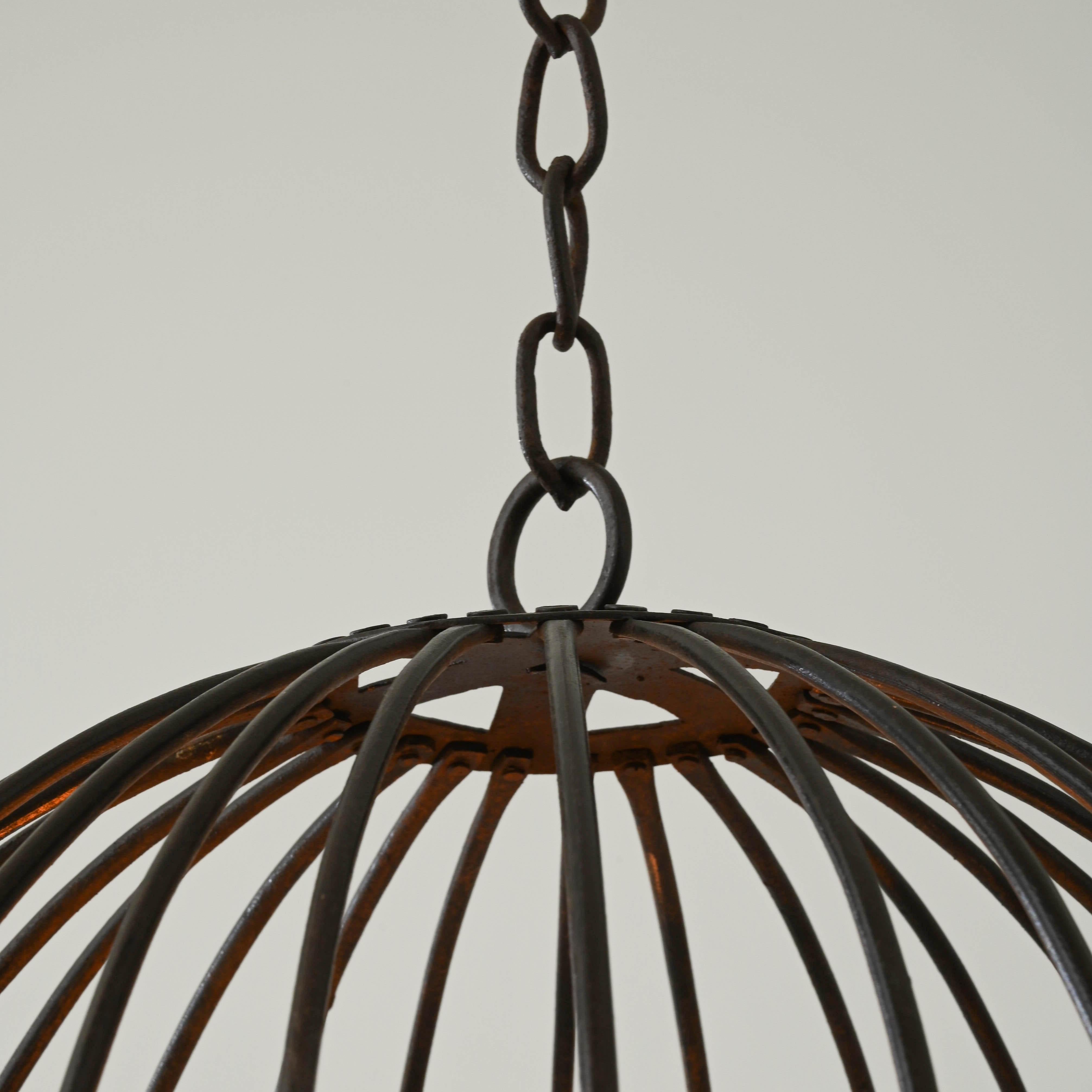 19th Century French Metal Hanging Candleholder For Sale 8