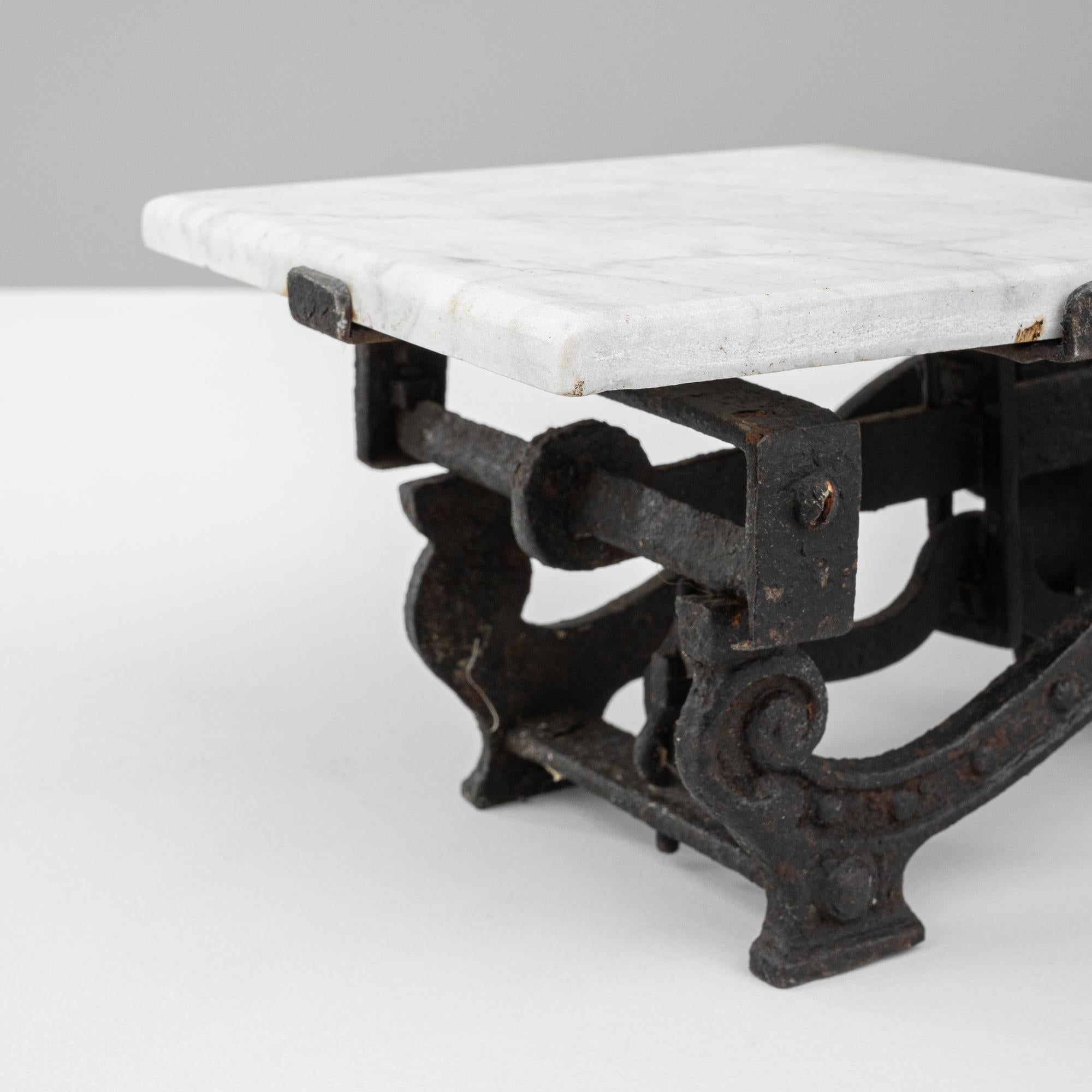 19th Century French Metal & Marble Scale For Sale 4