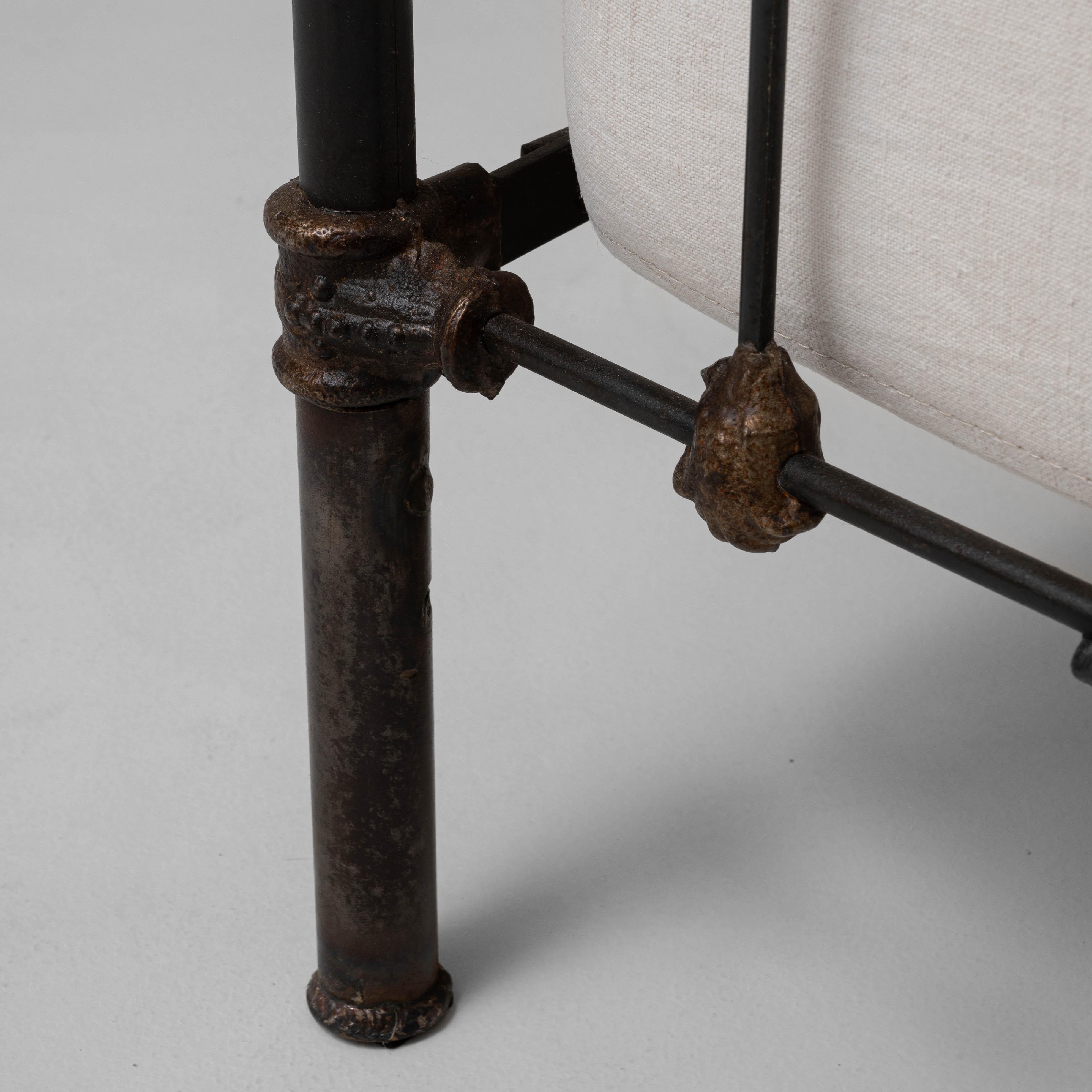 19th Century French Metal & Upholstered Daybed 6