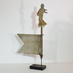 19th Century French Metal Weathervane Roof Finial with Marianne